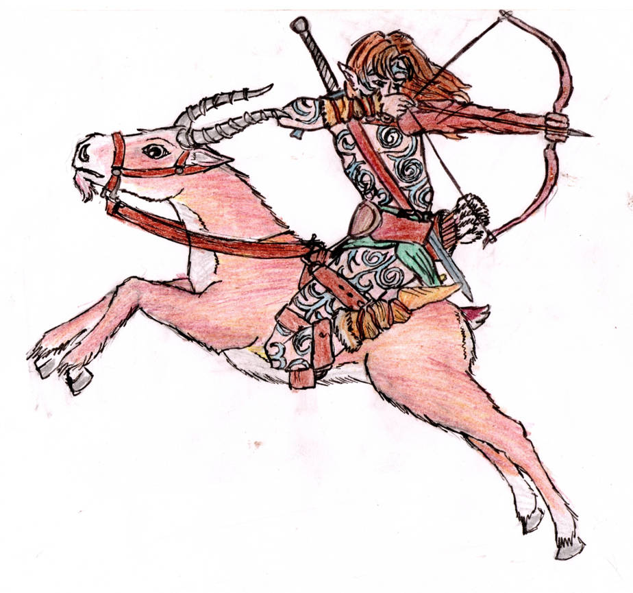 Elf Rider Wood Elf rider by Niedamir on DeviantArt