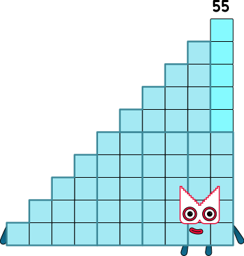 Numberblocks 55 (2D Version and Step Shape). by argamdecimalciencia on ...