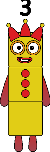 Three from Numberblocks . by argamdecimalciencia on DeviantArt