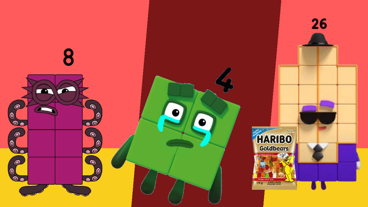 stop numberblocks 4, 8 and 26 having a snack by argamdecimalciencia on ...