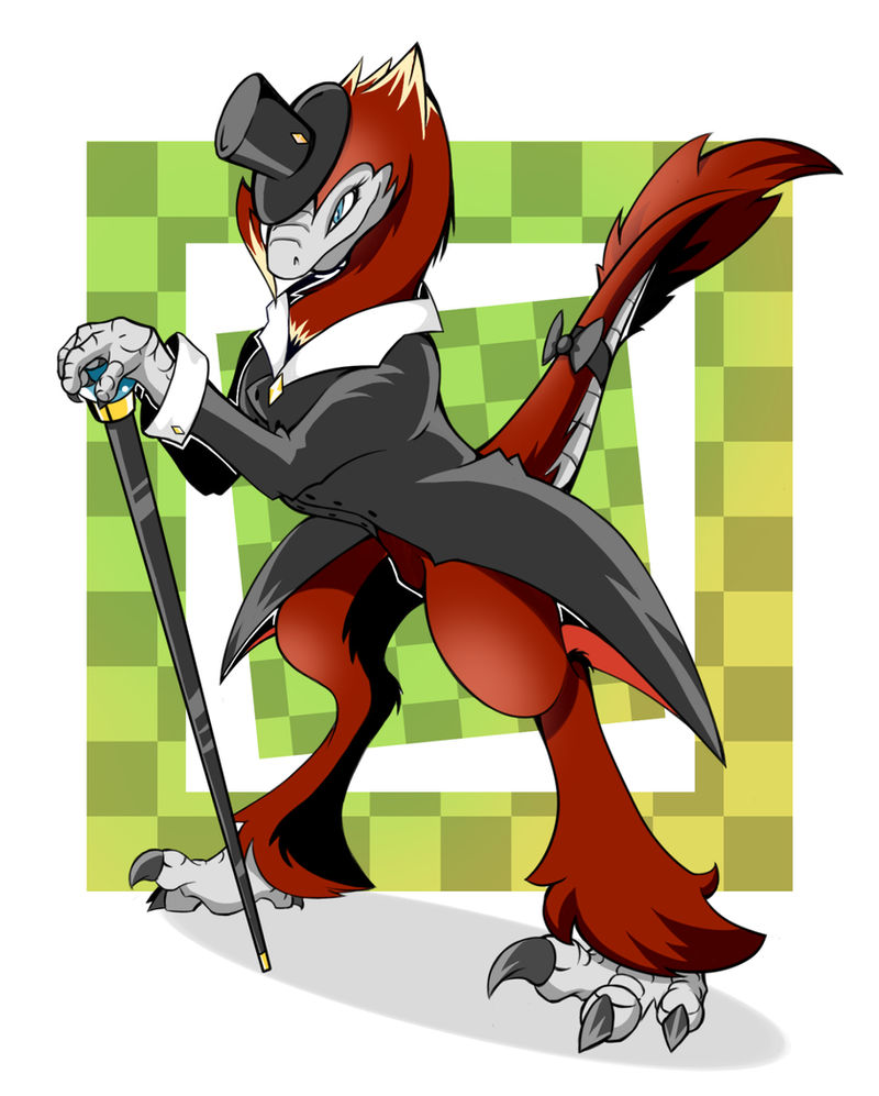 Bashful Raptor A Rather Dapper Raptor by Visoris on DeviantArt