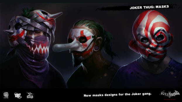 SplashDamage Joker Thug Outfit Masks