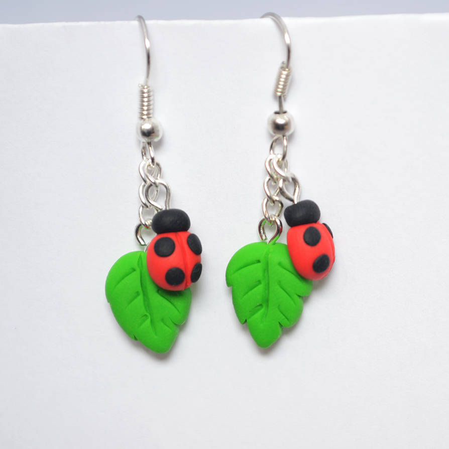 Polymer Clay Ladybug / Ladybird Earrings by Linnypig on DeviantArt