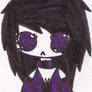 gothic girl purple