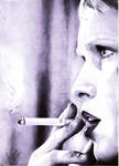 Mia Farrow - Ballpoint by skunkhughest