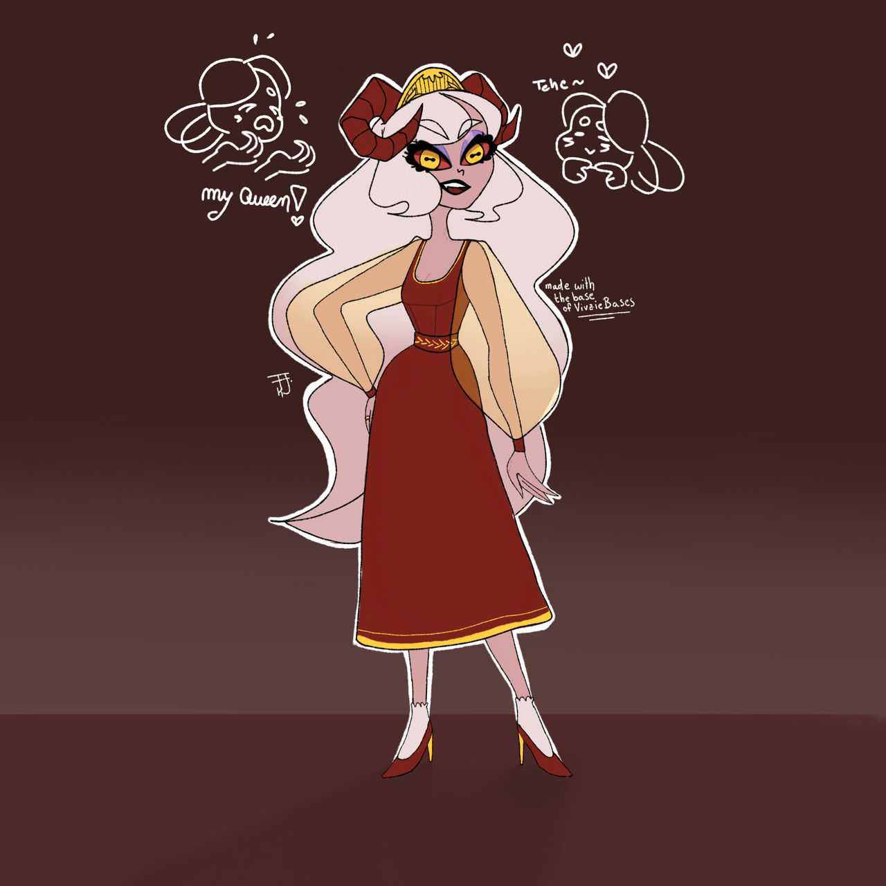 Thread Demon Oc Maya as Demon | Hazbin Hotel Oc by Teshyno on DeviantArt