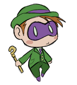 Riddler Chib Riddle Chibe by ToLoveaKiwi on DeviantArt