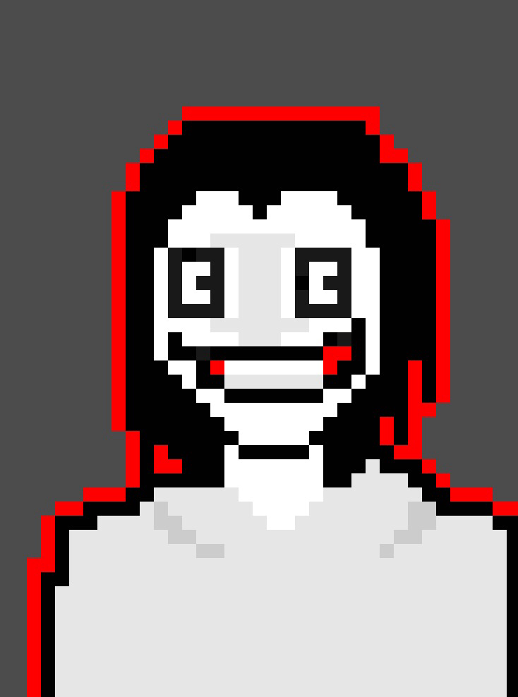 Pixeljeff Sticker Jeff The Killer Pixel Art Template