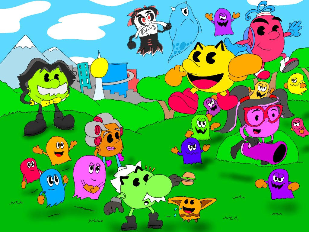 Pacmania Style Pac-man and the ghostly adventures - Classic style by GamerOscarm1258 ...