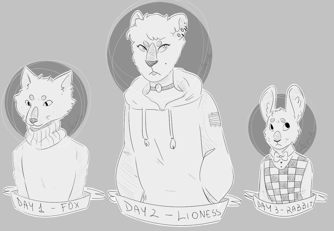 Utauchi anthro inktober by utauchi on DeviantArt