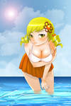 mami on the beach by MeloSan91