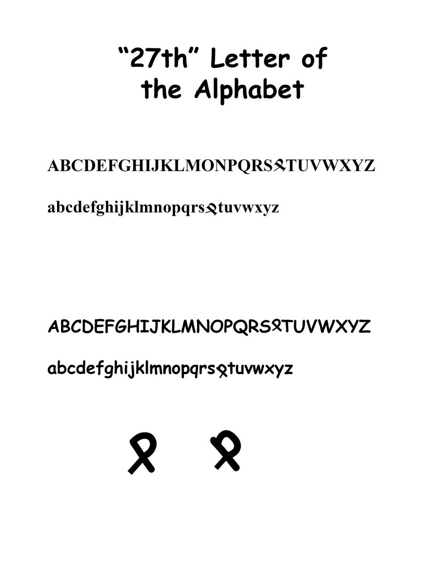 '27th' Letter of the alphabet by Cenafan18 on DeviantArt