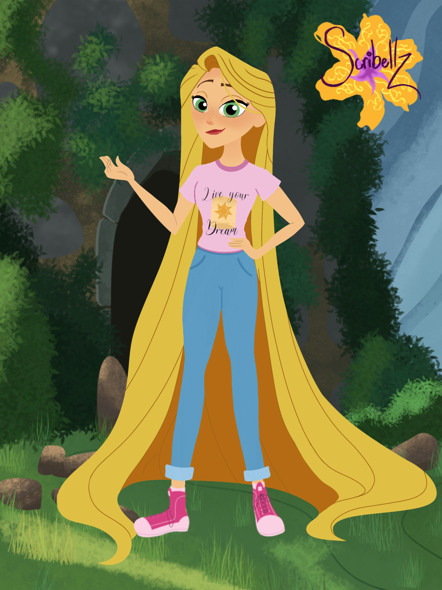 If Rapunzel as a Cute Teenager Girl #16 by ortiz3949 on DeviantArt