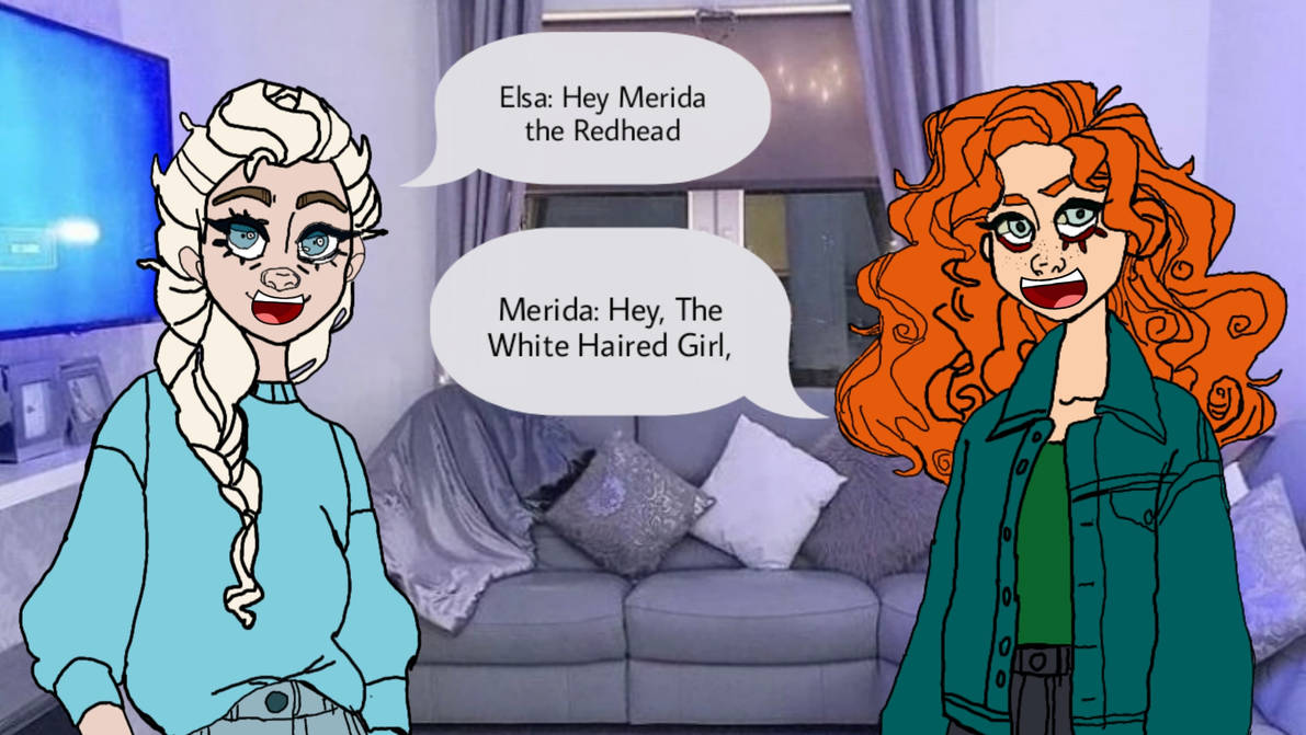 Elsa Meets Merida by ortiz3949 on DeviantArt