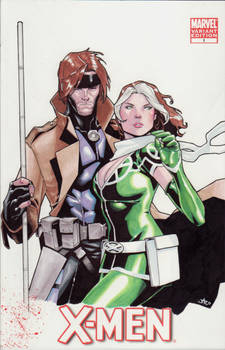 Rogue and Gambit cover
