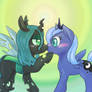 filly Chrysalis and Luna