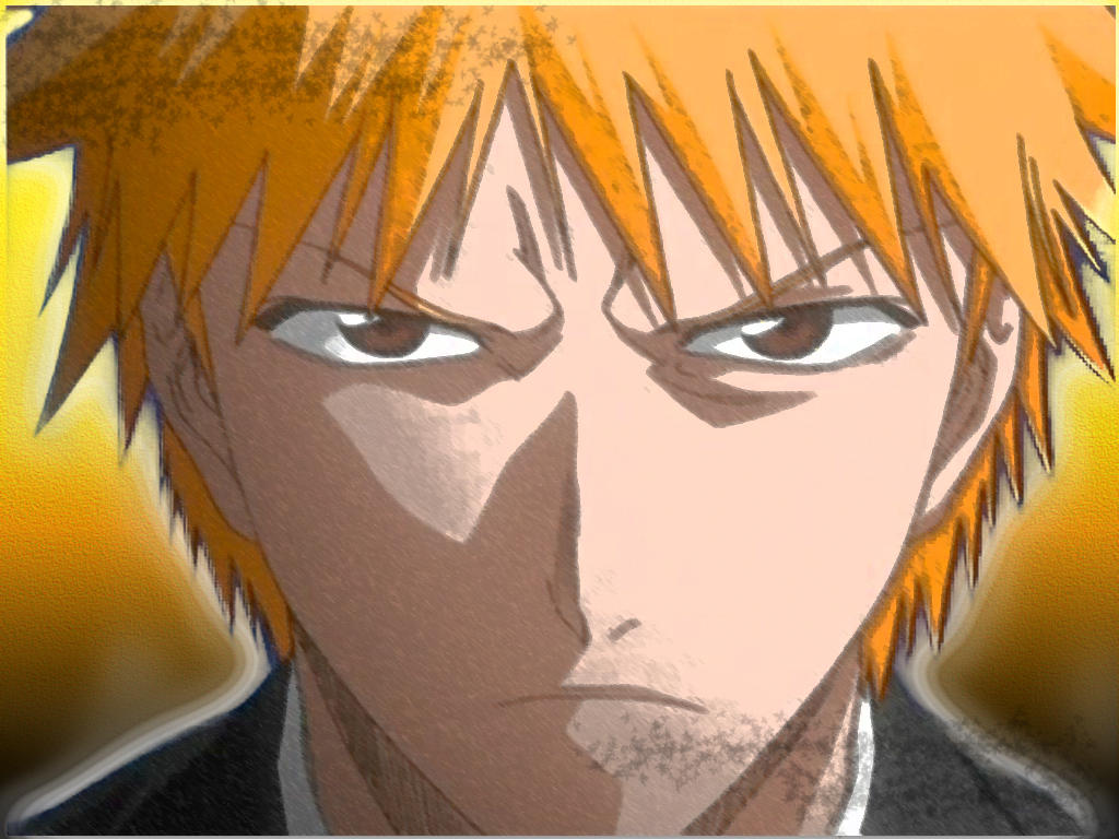 Ichigo full stare by macmasterkay on DeviantArt