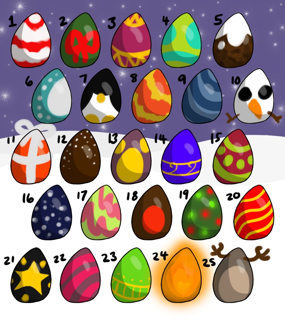 Unique Christmas Egg Adopts Free CLOSED