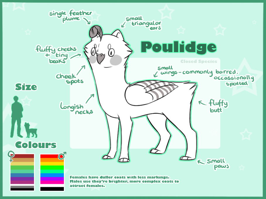 Poulidge Species Ref CLOSED SPECIES