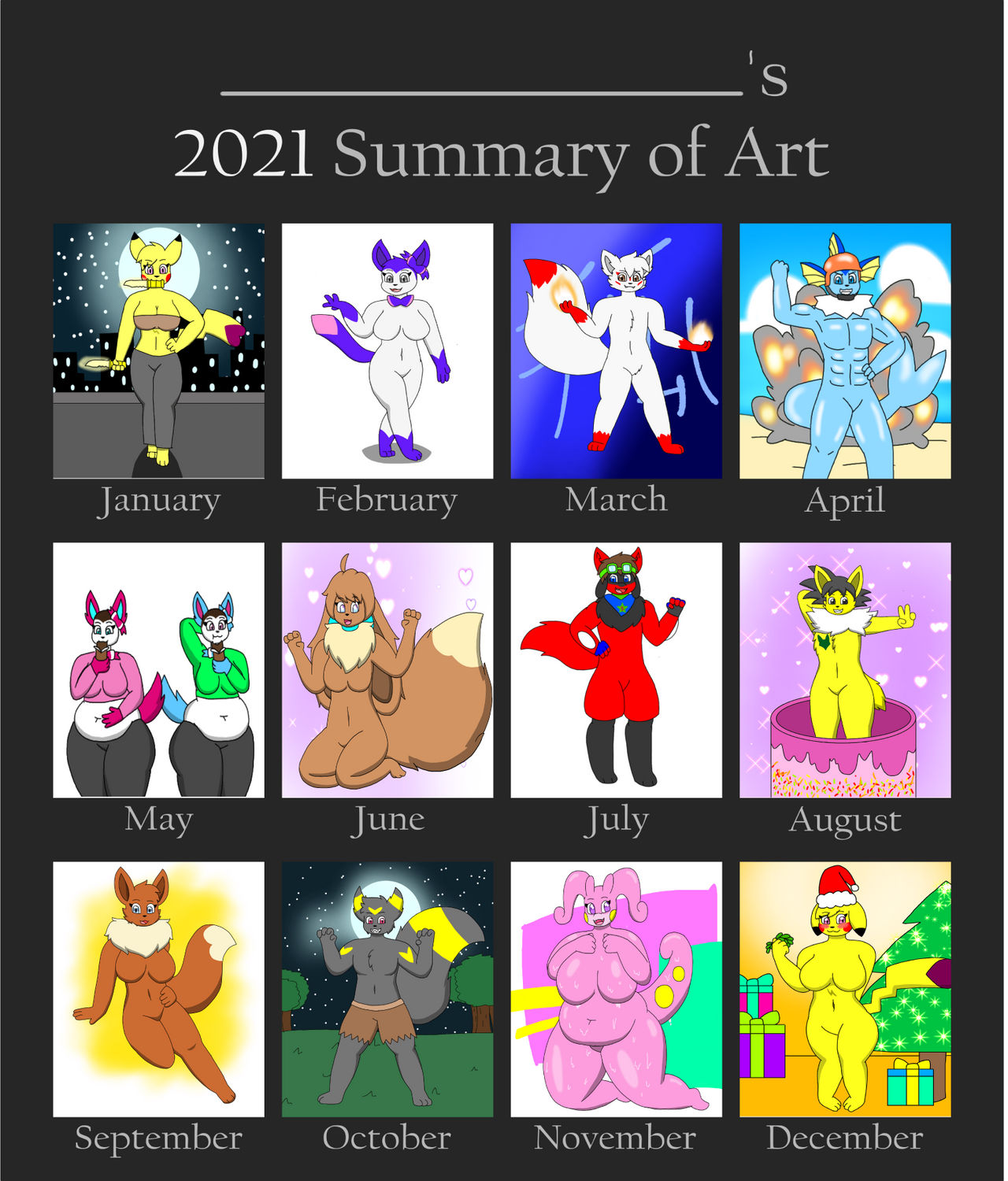 My 2021 art summary
