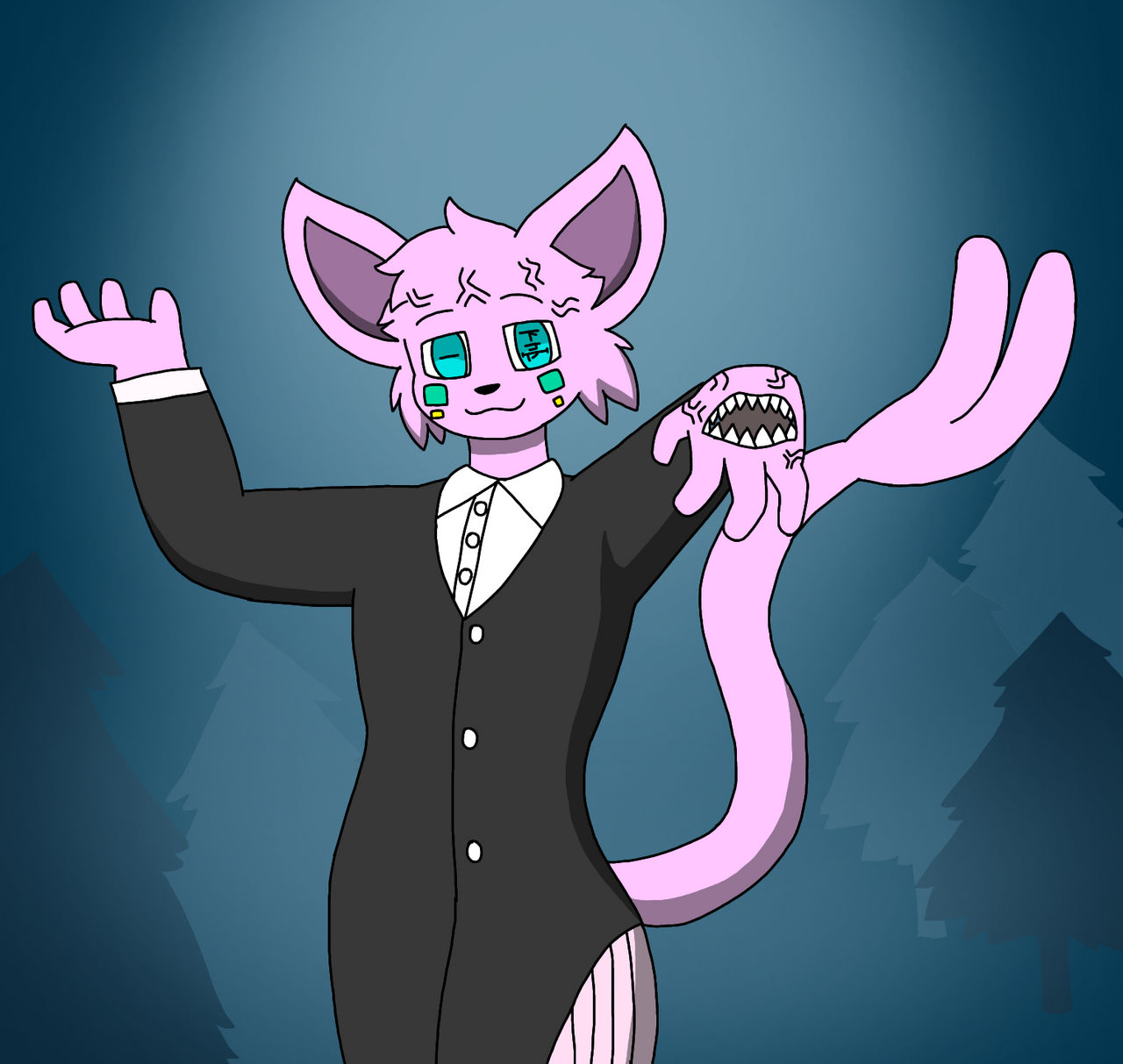 Enmu as an Espeon