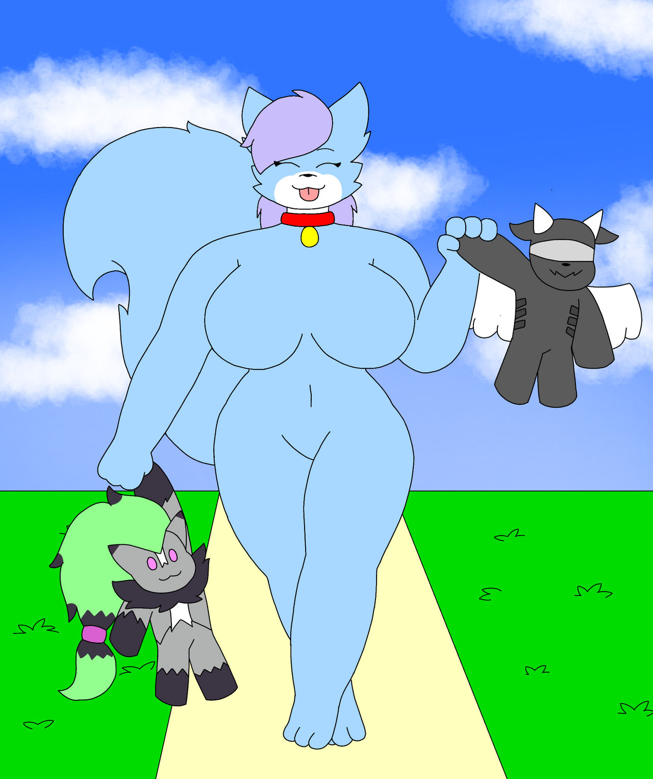 Amber and plushies