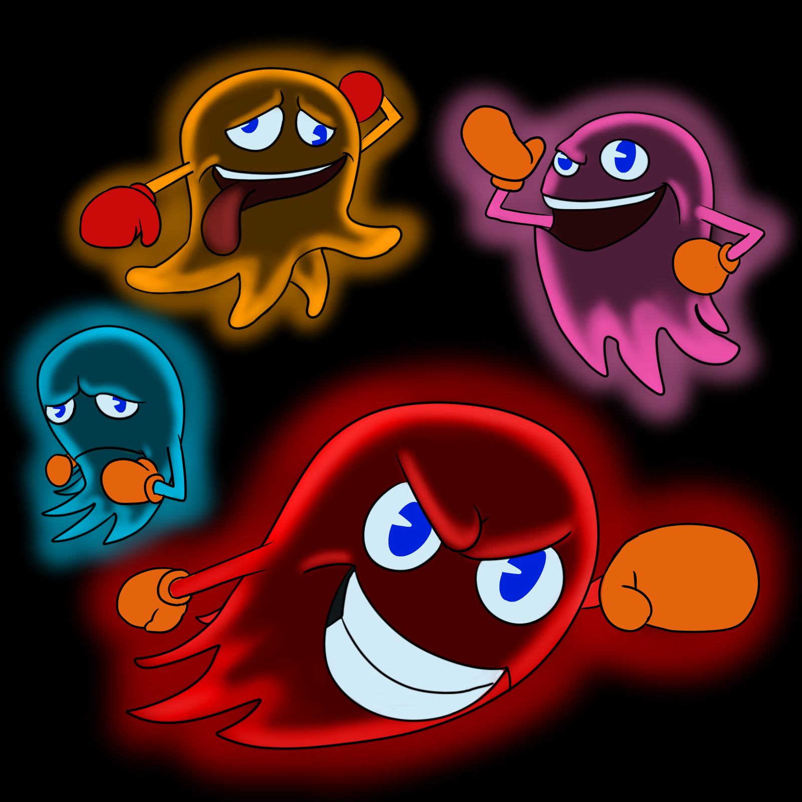 Pac-Man Ghosts by OctoDojo on DeviantArt