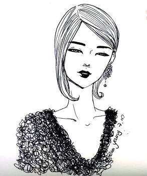 Park Yang illust black pen