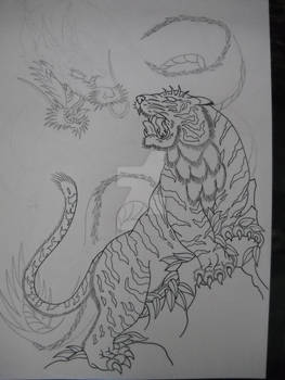 Dragon vs Tiger WIP1