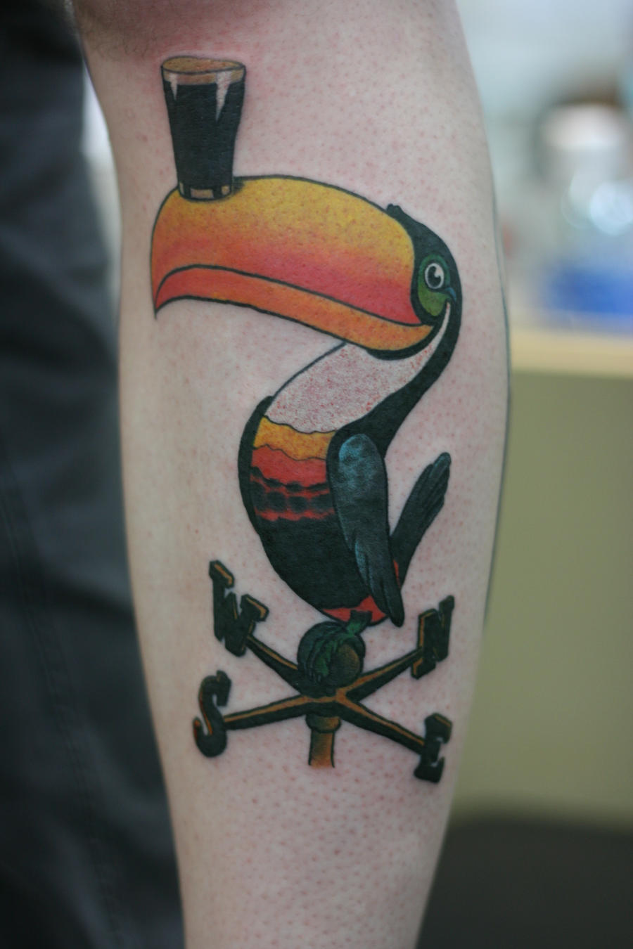Give Me a Guinness Bird Tattoo