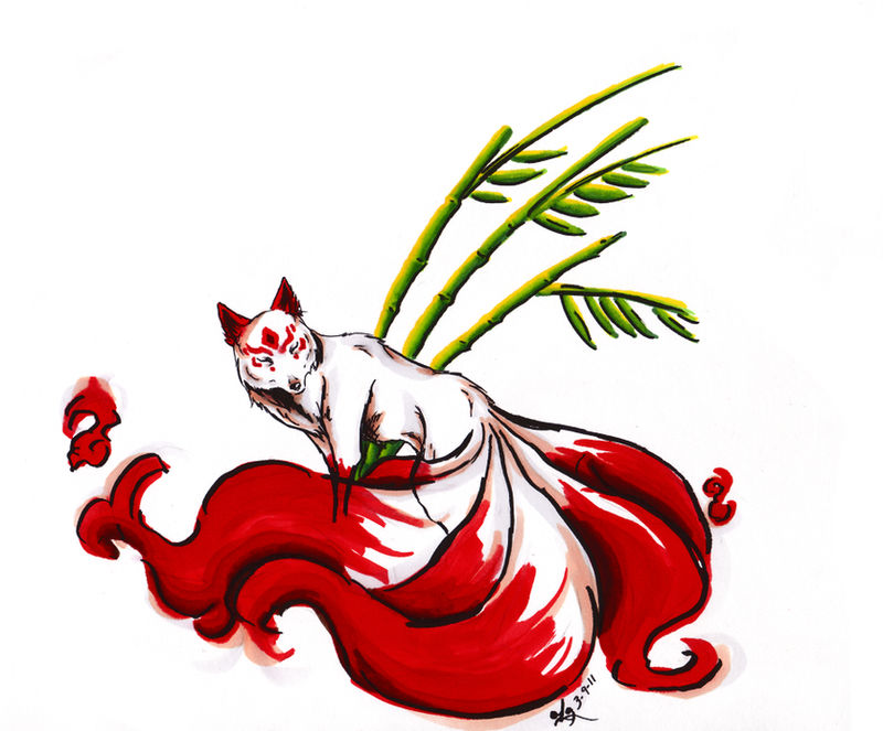 kitsune in color by rouxberry on DeviantArt