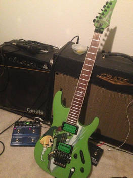 the Wind Waker. My Zelda Ibanez Guitar.