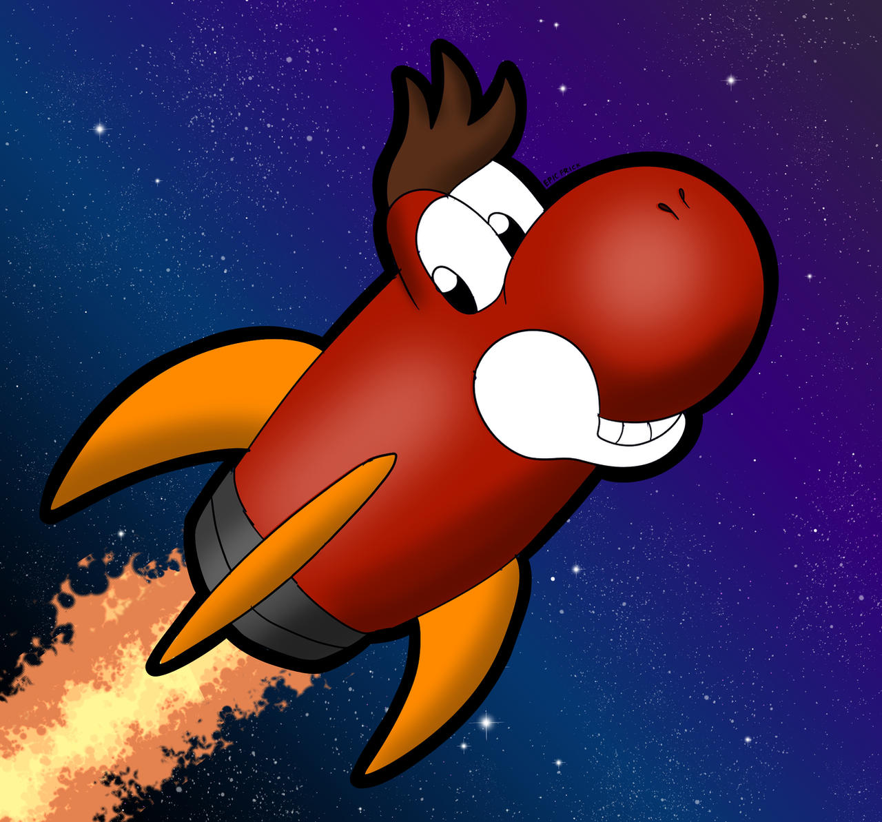 Red Rocket Fun Rocket Red by EpicFrick on DeviantArt