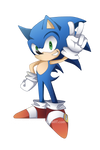 Sonic The Hedgehog by MoonlightTheWolf