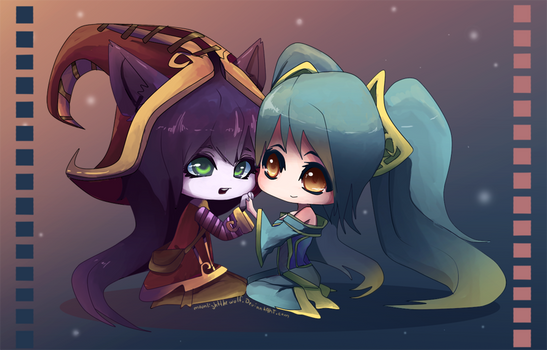 LoL: Chibi Sona and Lulu