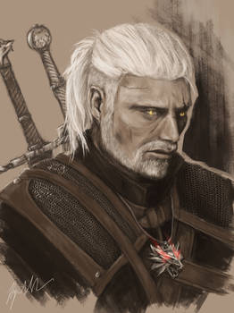 Mads Mikkelsen as Geralt of Rivia