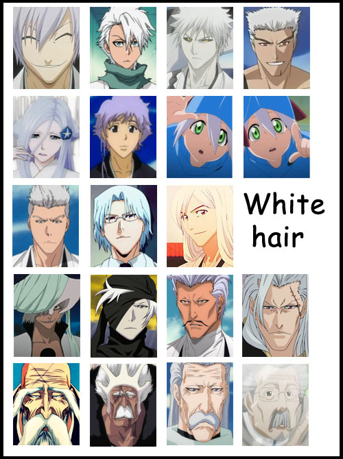 Bleach white hair collage by AnnLin-Animeshka on DeviantArt