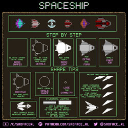 How to draw a Spaceship - A pixel art tutorial