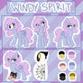 Windy Spirit Reference Sheet + SPEEDPAINT