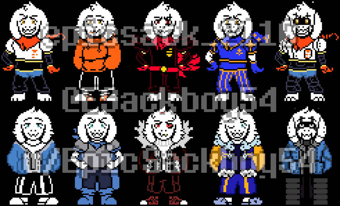 Asrieltale + AUs by EpicSackboy54 on DeviantArt