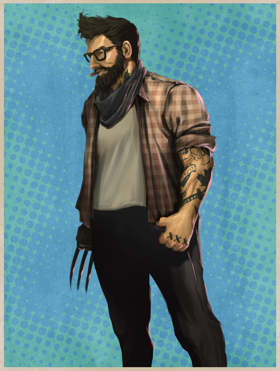 Hipster Wolverine