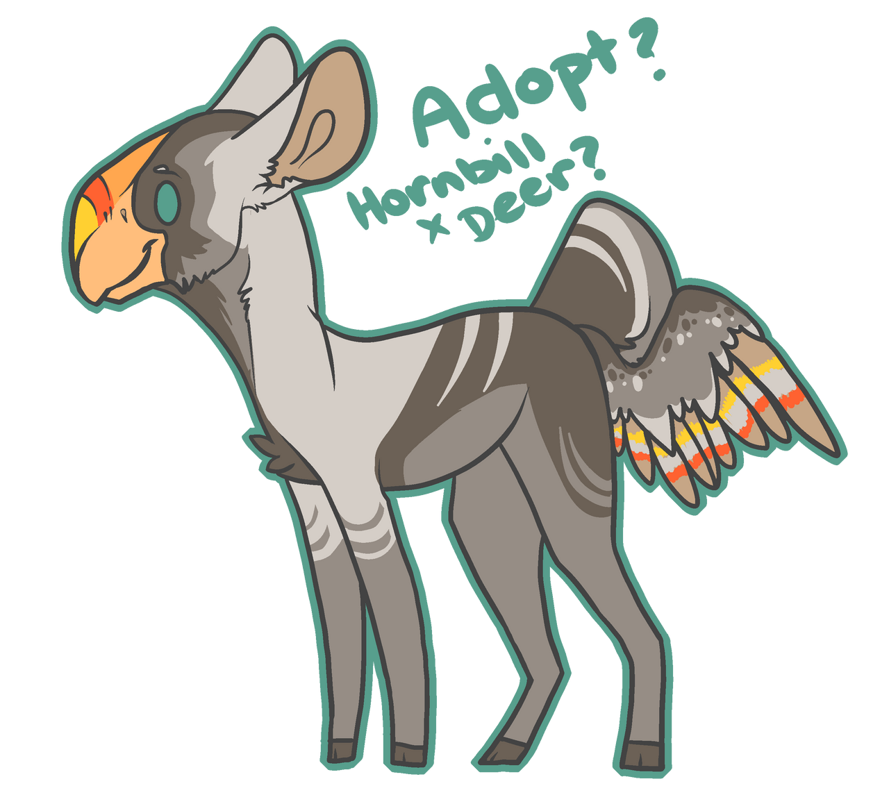 Hornbill x Deer Thing? IDEK