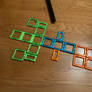 The lizard that I made using Magformers