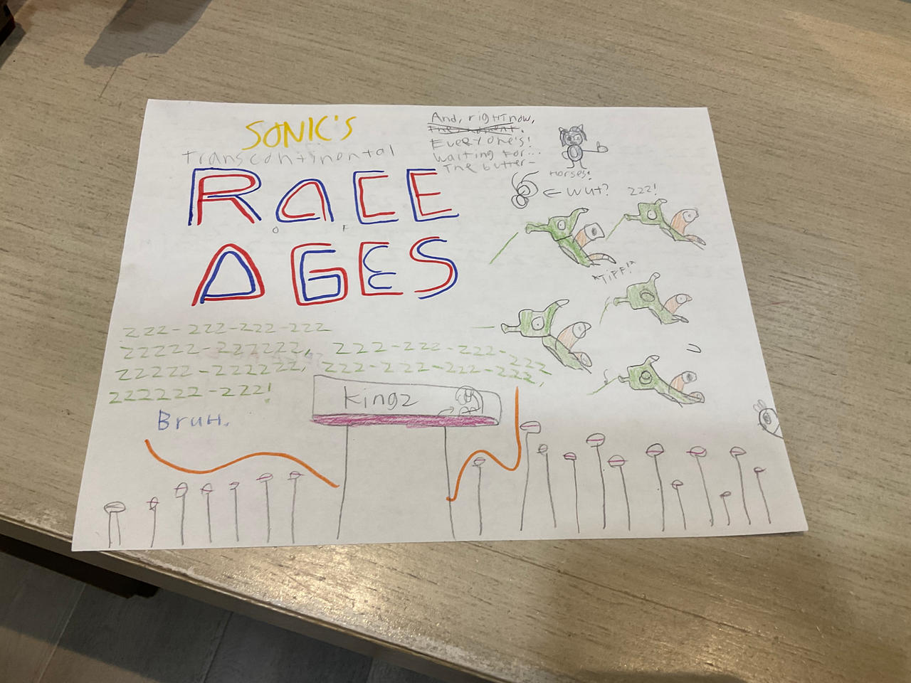 Sonic's Transcontinental Race of Ages