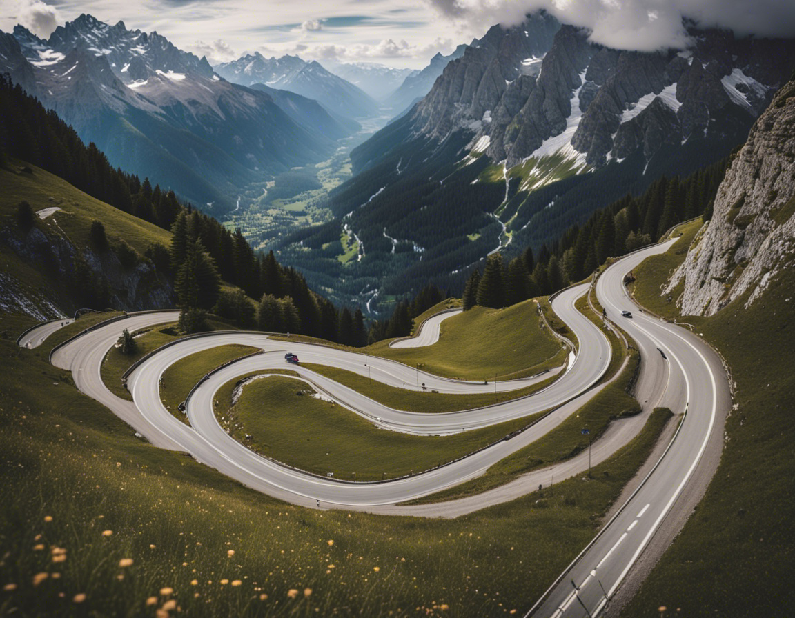 This weird hairpin turn that AI generated.
