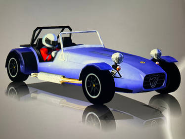 Caterham Seven with different paint schemes