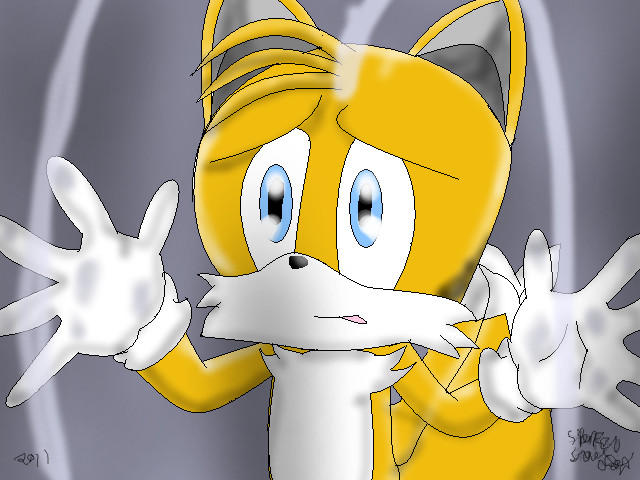 tails trapped by sparkelsnowfox on DeviantArt