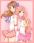 Sailor Ashley and Natasha by creampuffchan