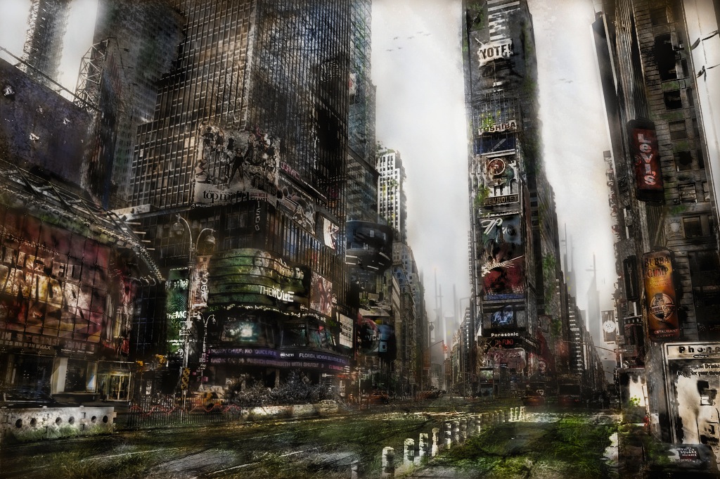 Apocalyptic Times Square by Hax09 on DeviantArt