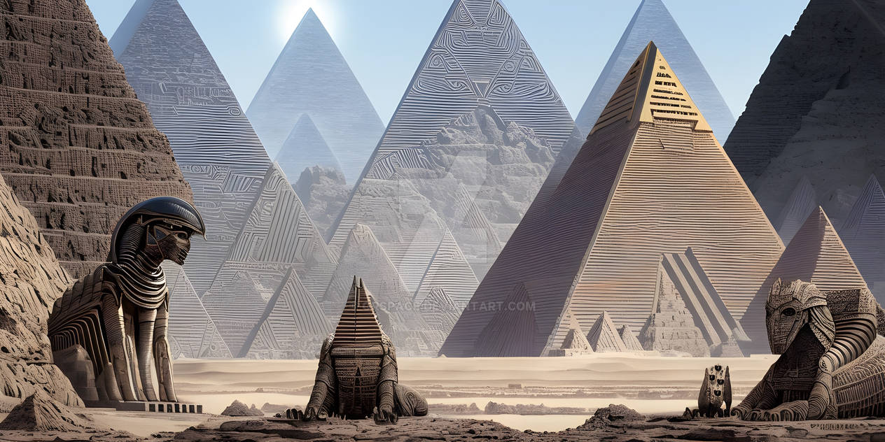Pyramid 12 5000x2500 by grspace on DeviantArt